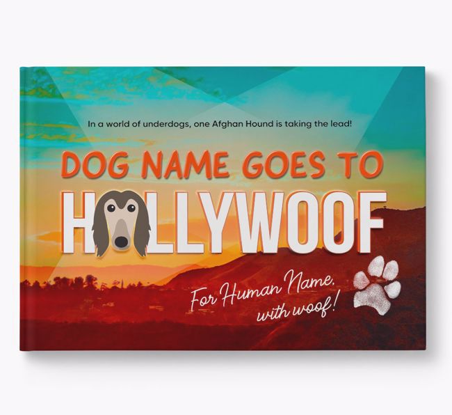 Personalised Book: Afghan Hound Goes to Hollywoof